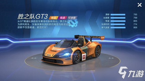 《跑跑卡丁車手游》勝之隊GT3屬性怎么樣 勝之隊GT3屬一覽