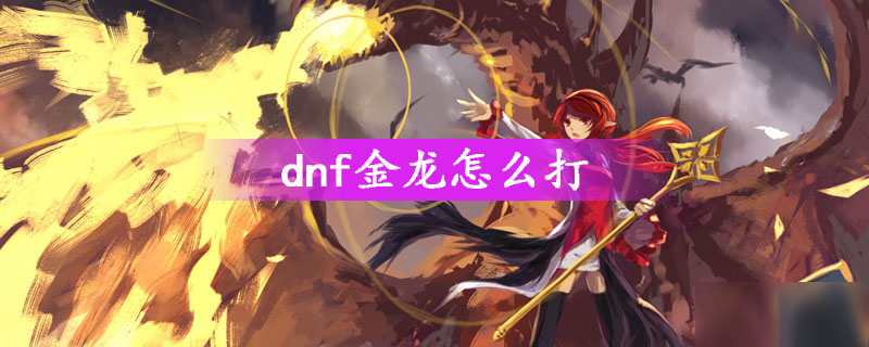 《dnf》金龙怎么打 金龙打法教学