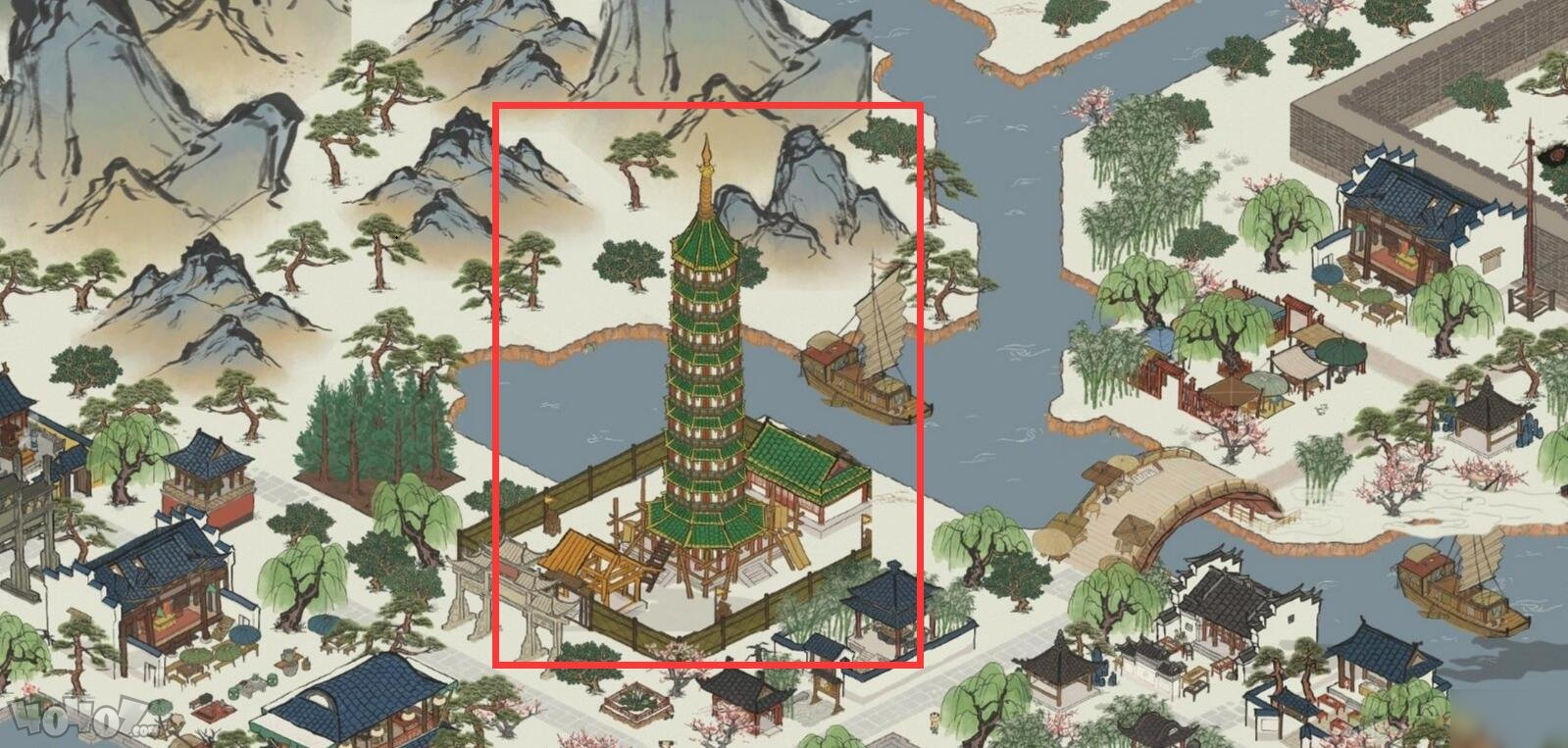 《江南百景图》琉璃宝塔在哪 琉璃宝塔位置介绍