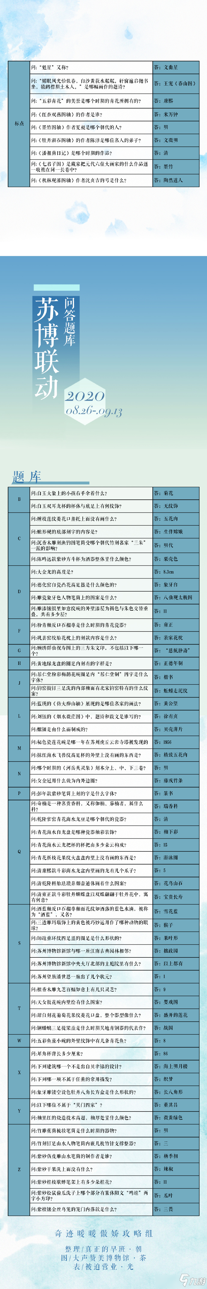 《奇跡暖暖》吳郡風(fēng)雅活動題目答案是什么 吳郡風(fēng)雅活動題目答案一覽