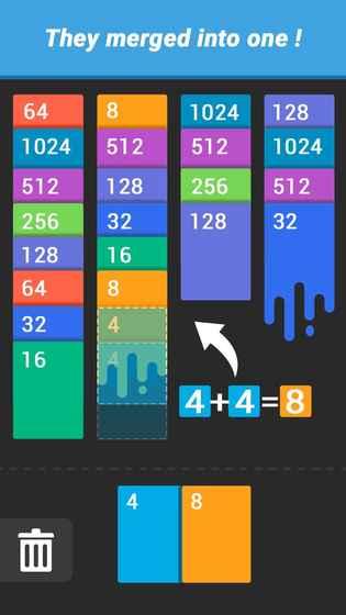 Numbers2048接龍益智數(shù)學(xué)截圖