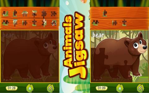 AnimalJigsawPuzzlesforKids截图