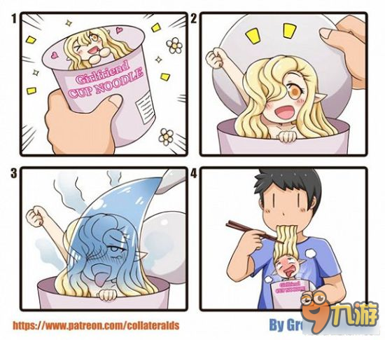 日本画师的超有病脑洞系列 这个四格漫画有剧毒