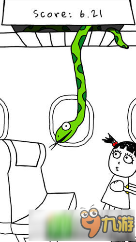 简笔涂鸦风休闲游戏《飞机上的蛇》上架：航班蛇患怎么办？