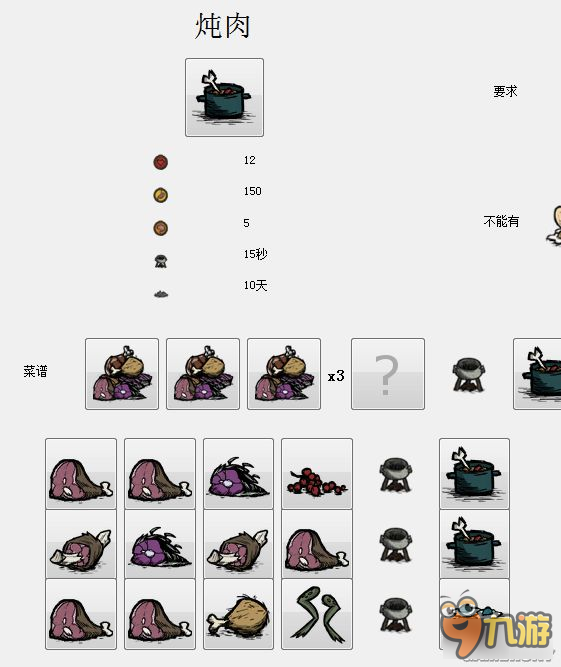 《饥荒》实用食谱及推荐做法 饥荒高性价比食谱