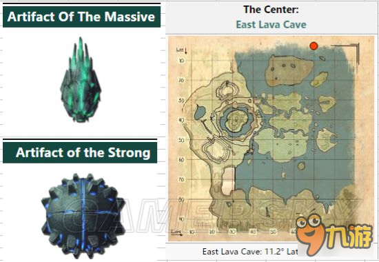 《方舟生存进化》核心岛矿洞地图与神器位置攻略