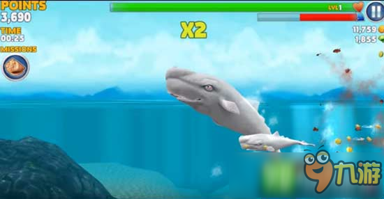 《饥饿的鲨鱼进化》英文版更新 抹香鲸来袭