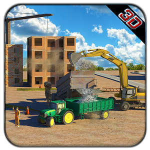 Concrete Excavator Tractor Sim