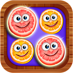 4 Fruits in a Row Puzzle Game