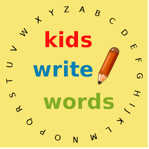 Kinder schreiben Wörter