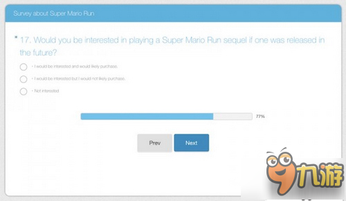 超級馬里奧RUN僅2.5星 官方發(fā)問卷調(diào)查