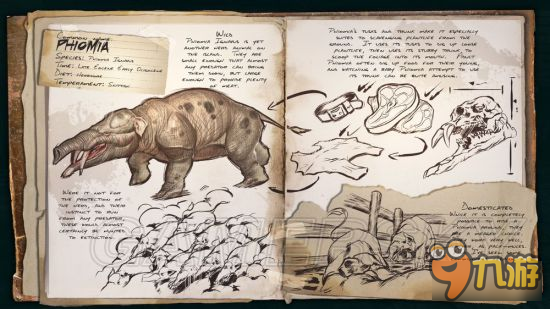 方舟生存进化 恐龙图鉴恐龙属性及驯养百科全书 九游手机游戏