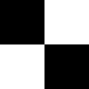 Piano tiles black and white