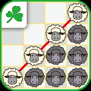 Four sheep in a row