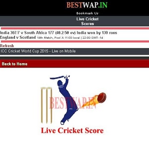 Live Cricket Score 2015