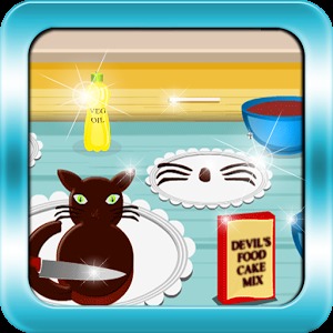 Cooking Game Black Cat Cake