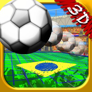 Brazil Doodle 3D Soccer