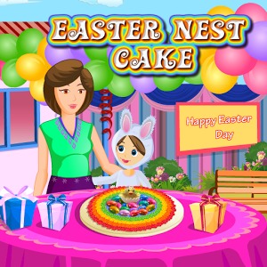 Easter Nest Cake Cooking