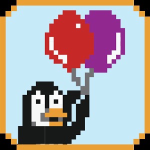 Pixel Penguin Balloon Edition