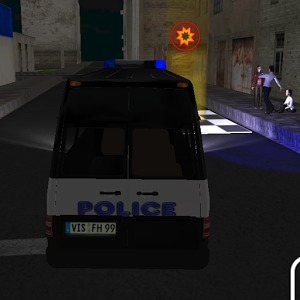 3D Police Truck Parking Game