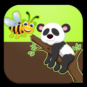 runner panda and bees
