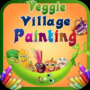 Veggie Village Painting
