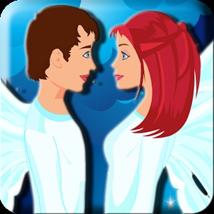 Funny Angel Kiss