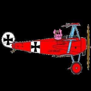 Pink Baron, Pig fly Fokker