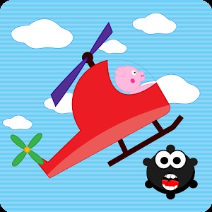 Peppie Pig Copter Racing Games