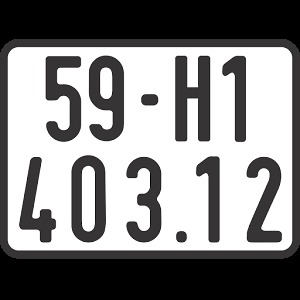 Maddy Number Plate