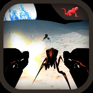 Alien Insect Shooter on Moon