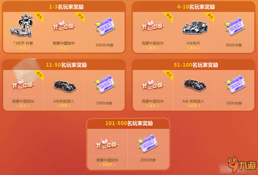 《QQ飞车》集五星兑极品 国庆嘉年华