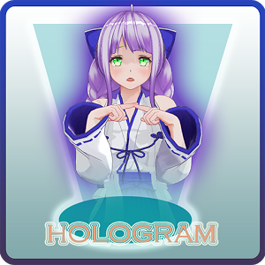 Anime girls hologram