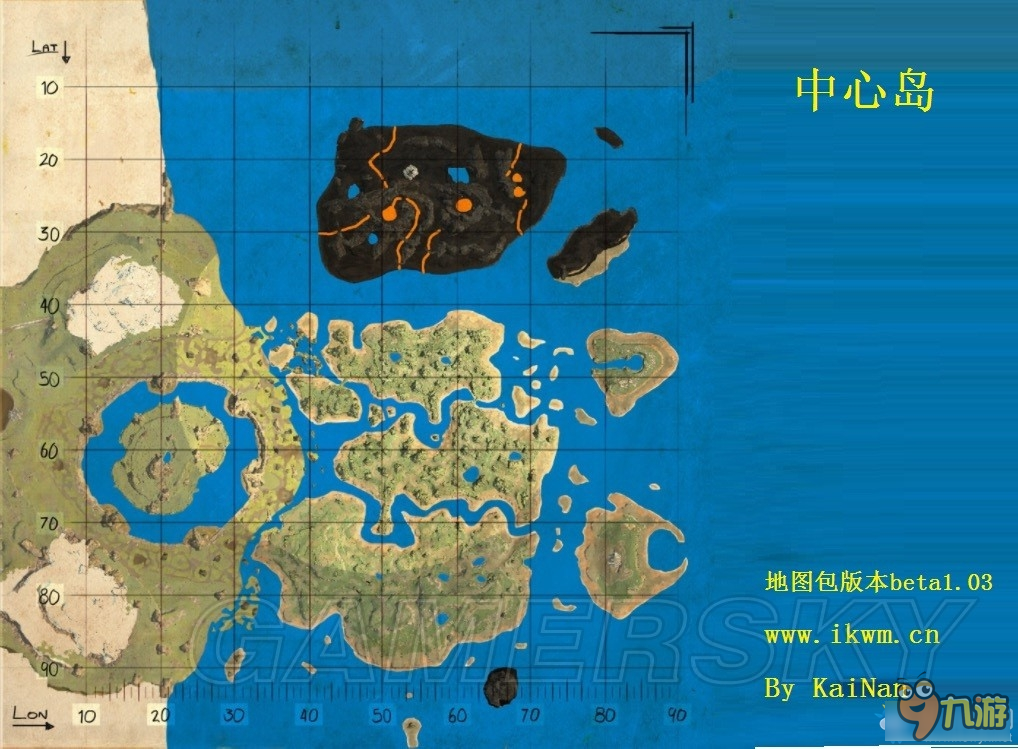 《方舟：生存进化》各岛地图及资源分布一览