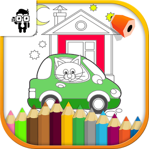 Car Kids Coloring Book