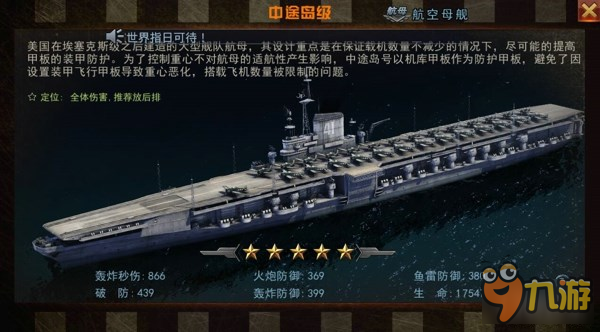 《艦指太平洋》三大重點戰(zhàn)艦類型介紹