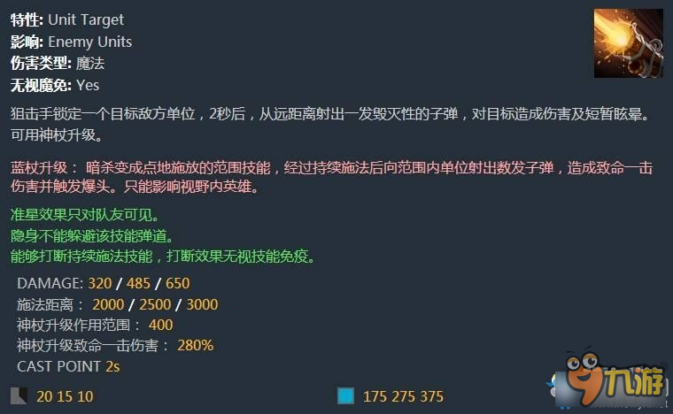 《DOTA2》火槍需A杖性價(jià)比