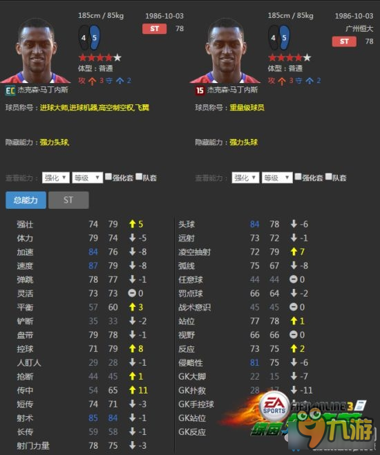 《FIFA Online3》哥倫比亞套16EC球員推薦