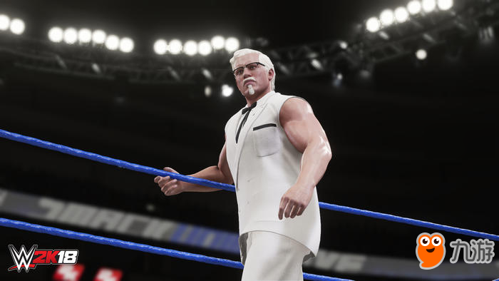 肯德基老爷爷将加入《WWE 2K18》，化身肌肉猛男