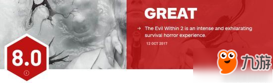 《恶灵附身2》IGN 8.0分：紧张刺激、令人心悬