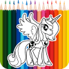 Pony Little for Coloring Book Game