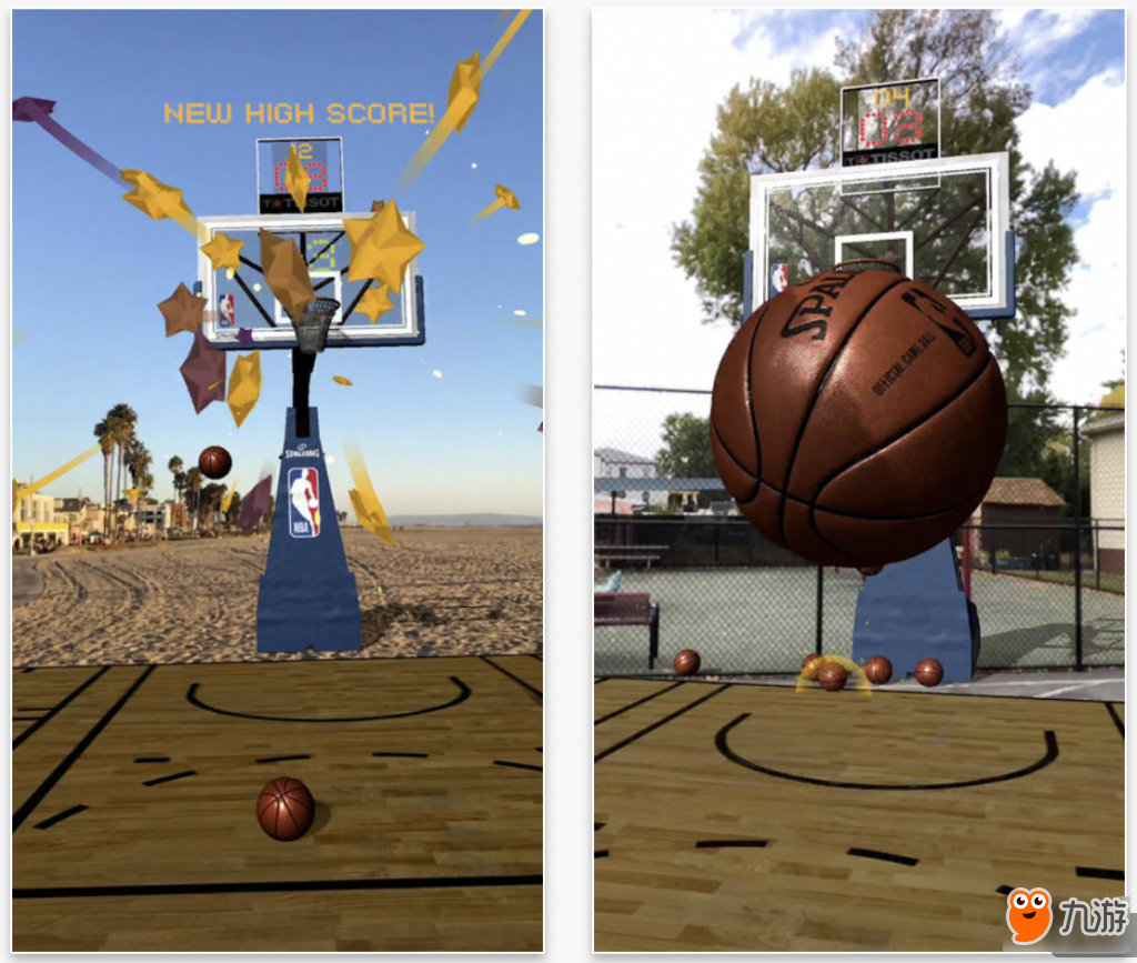 NBA官方推出 AR 投篮手游《NBA AR App》