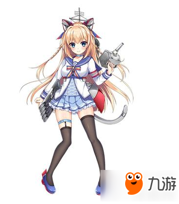 戰(zhàn)艦少女R戴森立繪圖鑒 軟萌金發(fā)貓耳娘