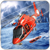地理风暴城市救护车和直升机救援任务