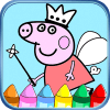 Coloring game for Peppa Piggy.费流量吗