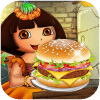 Dora Halloween Burger Cooking