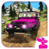 Pink Lady Offroad Mountain Jeep Driver Simulator