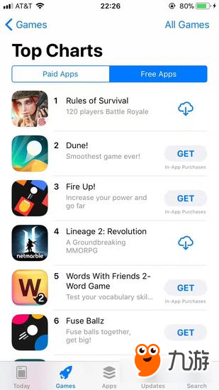 《Rules of Survival》全球上线 强势登顶