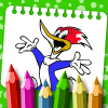 Coloring Book For Woody :Woody Coloring woodpecker