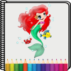 Coloring Book for Princess Mermaid